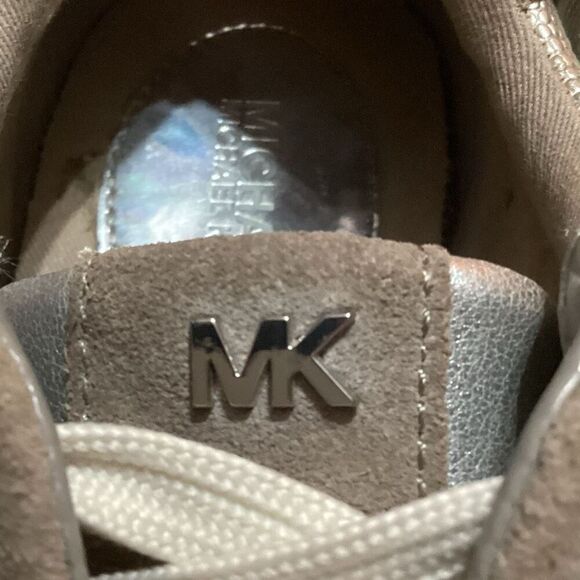 Michael Kors Stanton Trainer Metallic Lace Up Sneaker - Picture 13 of 16
